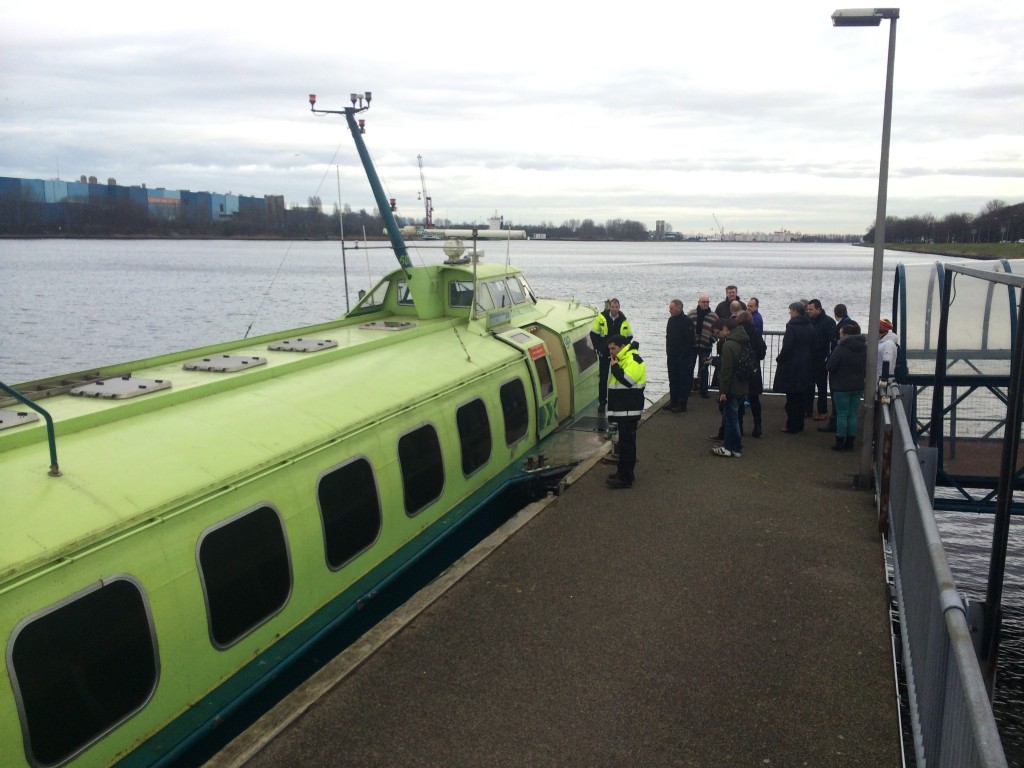 De Fast Flying Ferry op de laatste dag in Velsen-Zuid.