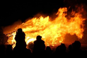 kerstboomverbranding