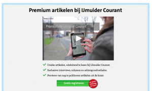 De website van de IJmuider Courant zit nu achter een betaalmuur