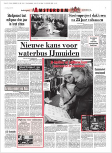 De Telegraaf deze ochtend. Foto via Blendle.