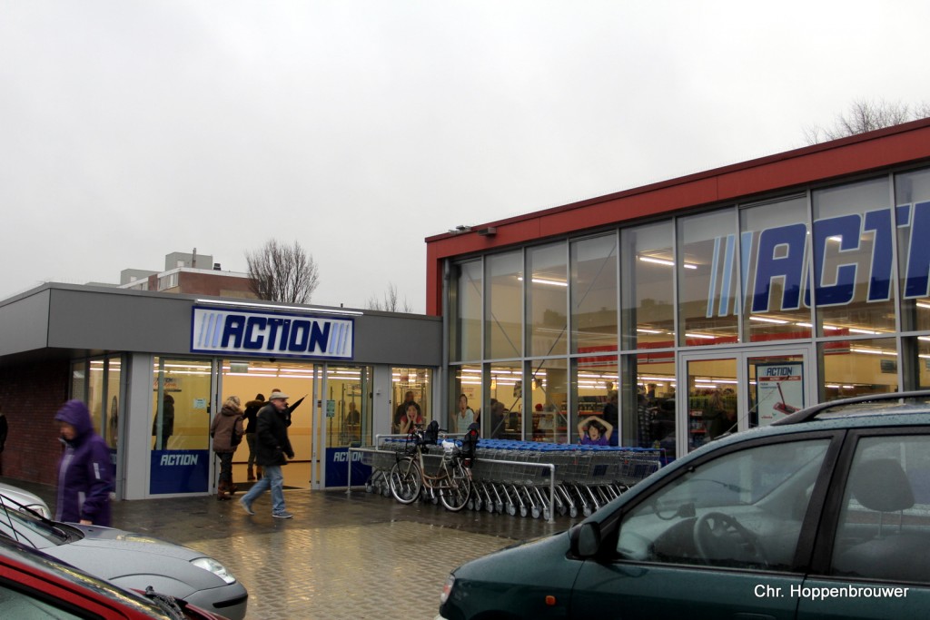 Parkeerdrukte door nieuwe Action