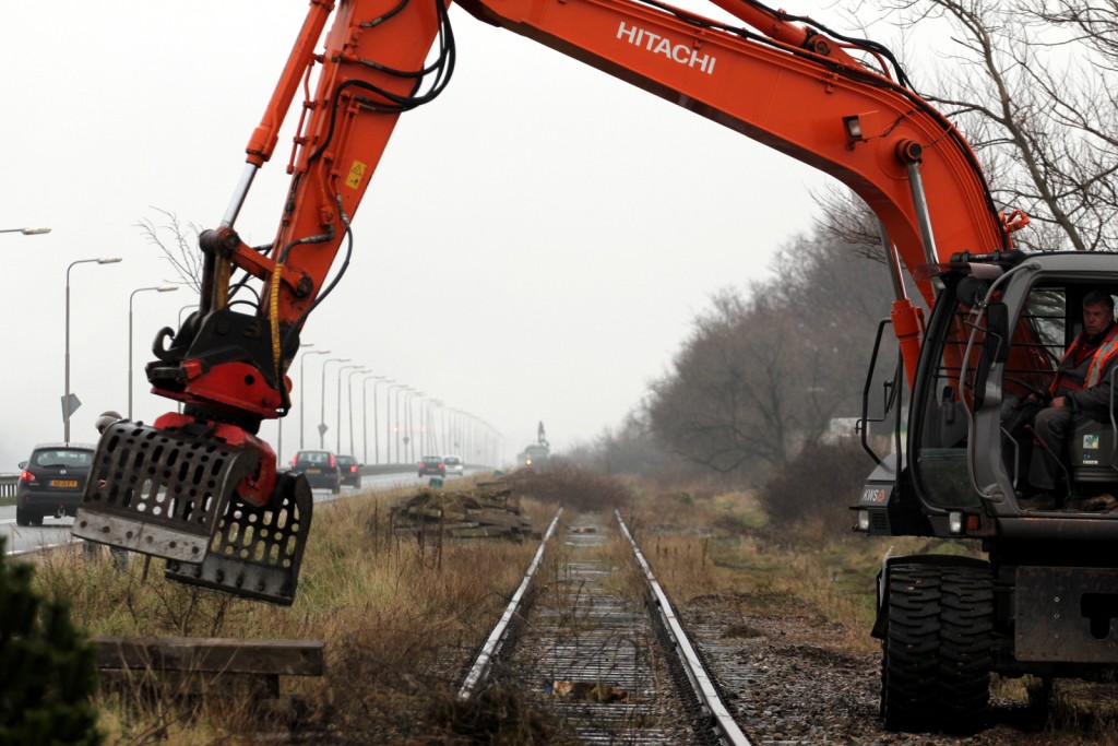 FOTO’S: Spoorlijn Kanaaldijk verwijderd
