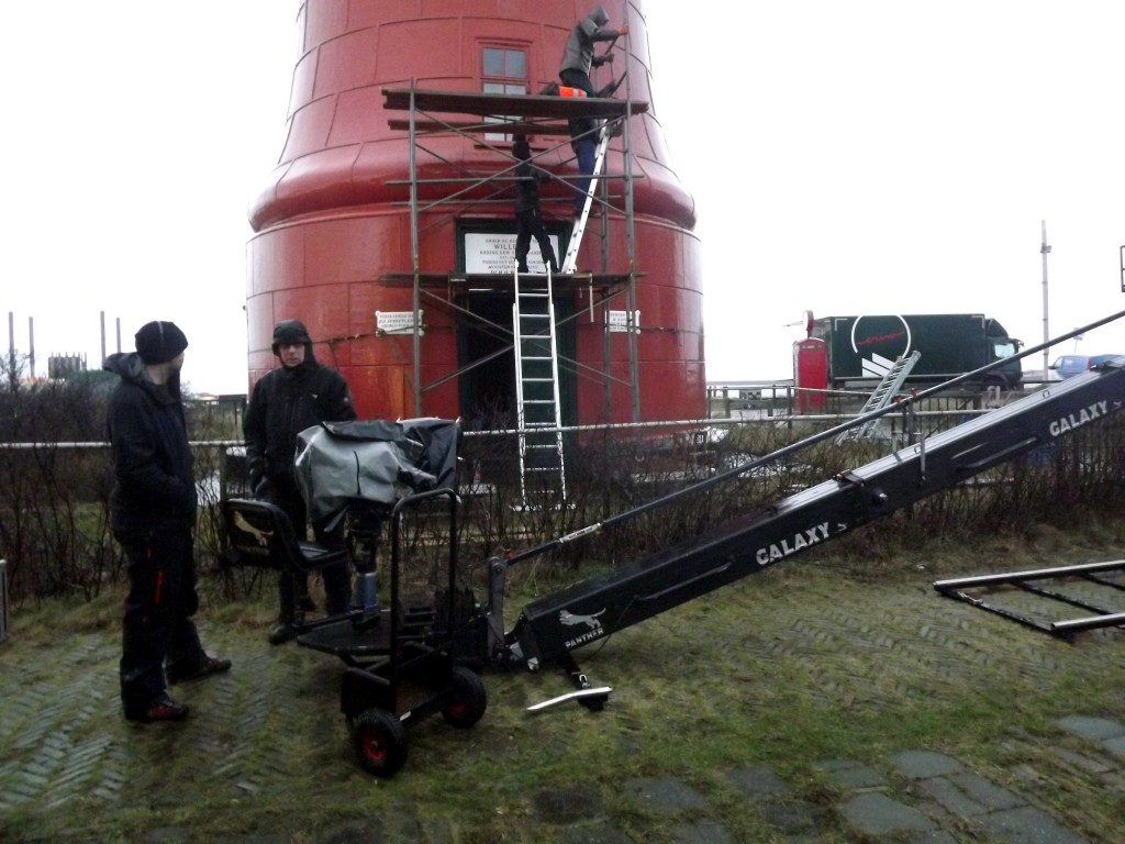 FOTO’S: Opnames reclamespot Campina bij vuurtoren