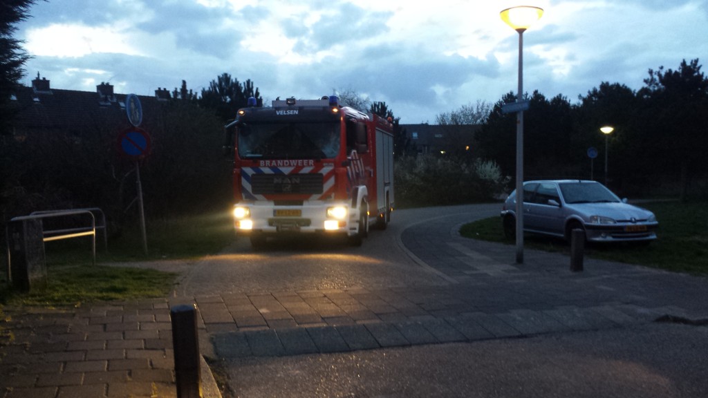 Brandweer IJmuiden rukt uit voor ondergaande zon