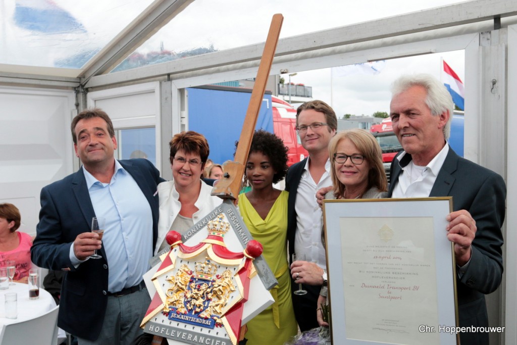 Predikaat Hofleverancier voor Duineveld Transport B.V.