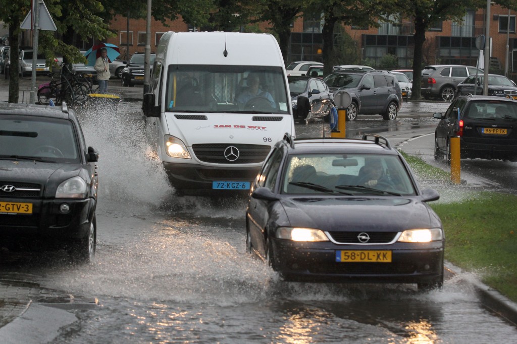 Veel overlast door zware regenbuien