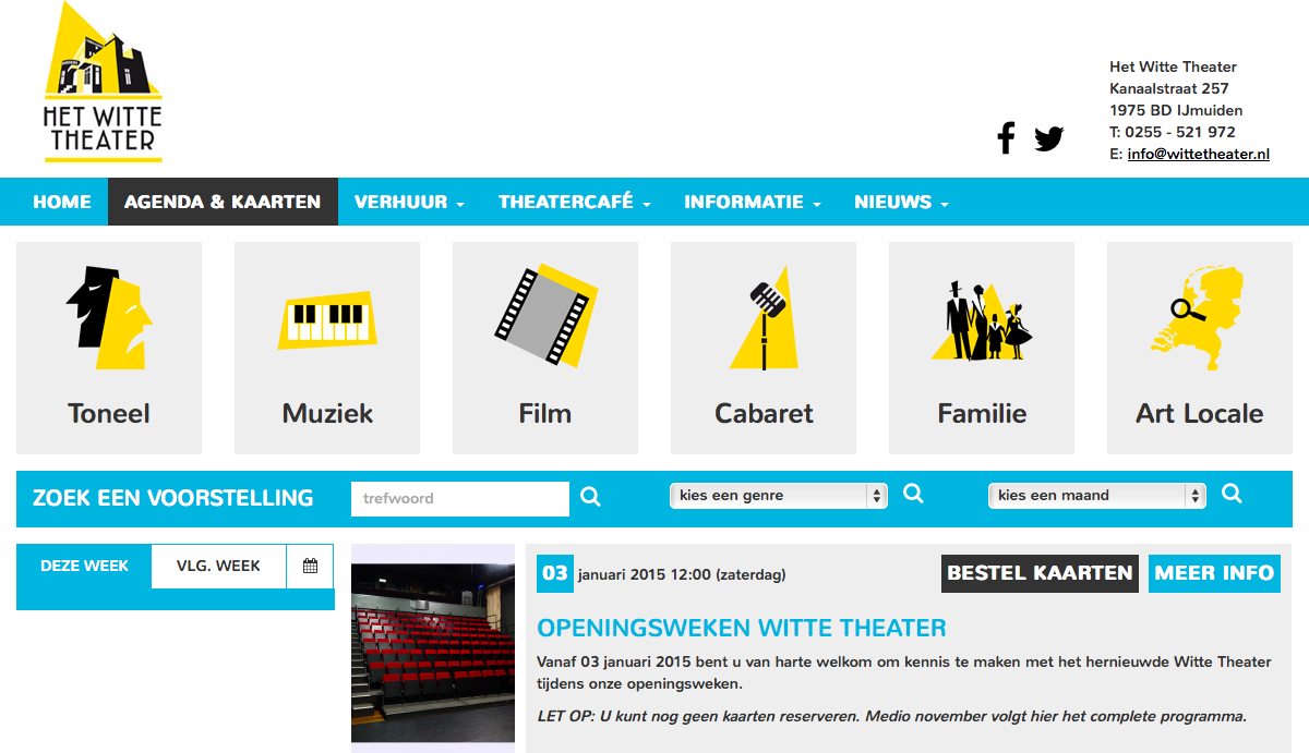 Witte Theater lanceert nieuwe website