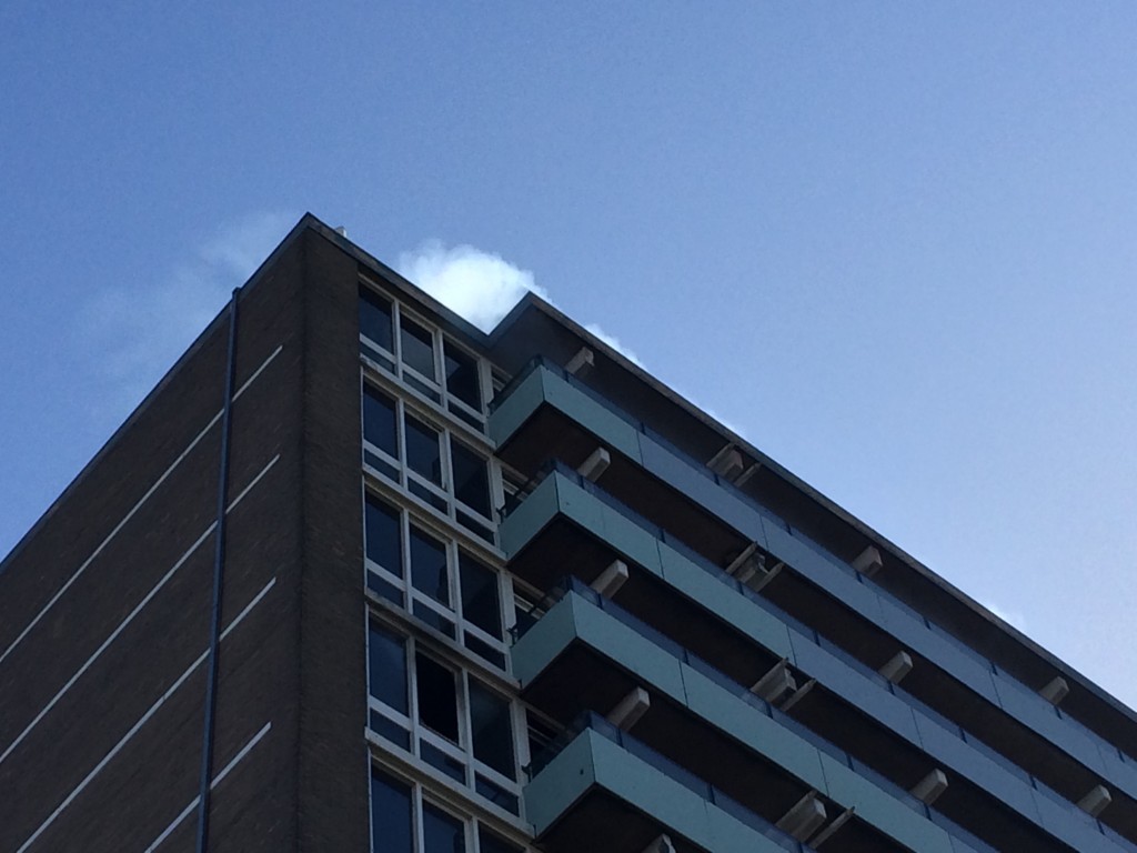 Paniek om brandende bank in Orionflat