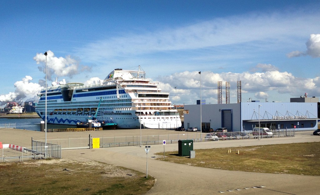 Vroege bezoeker voor cruisehaven