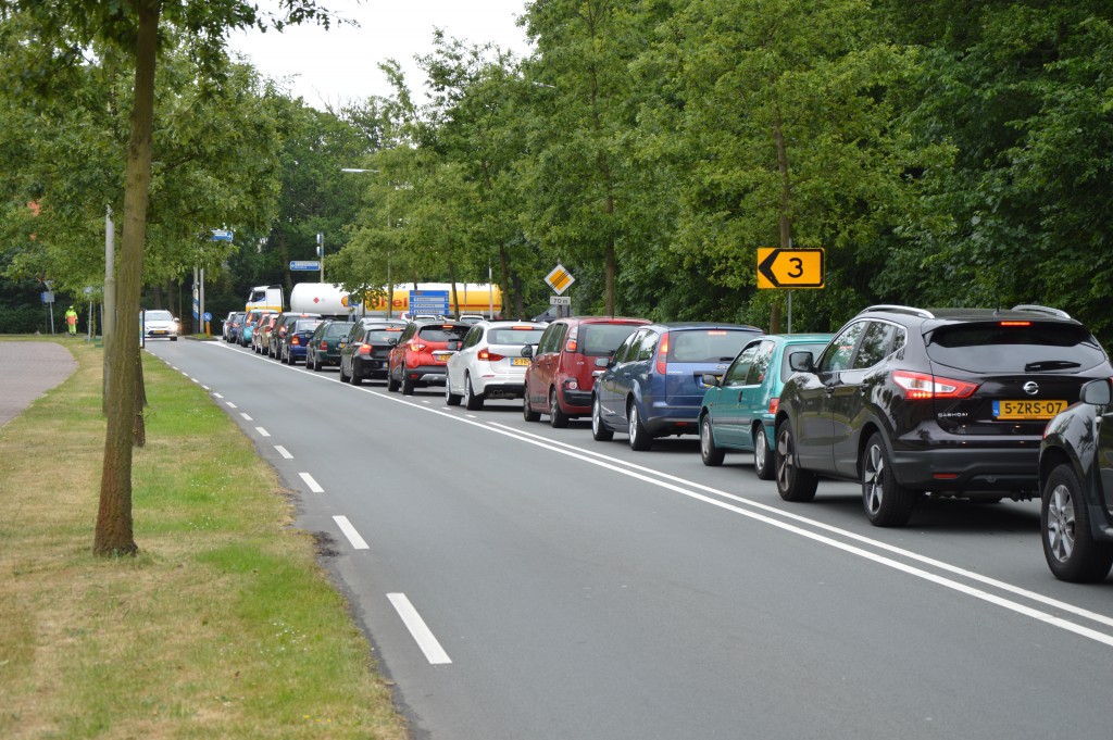 Verkeerschaos door afsluiting Parkweg