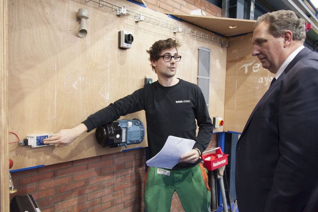 Tjeerd Talsma op bezoek bij Tata Steel