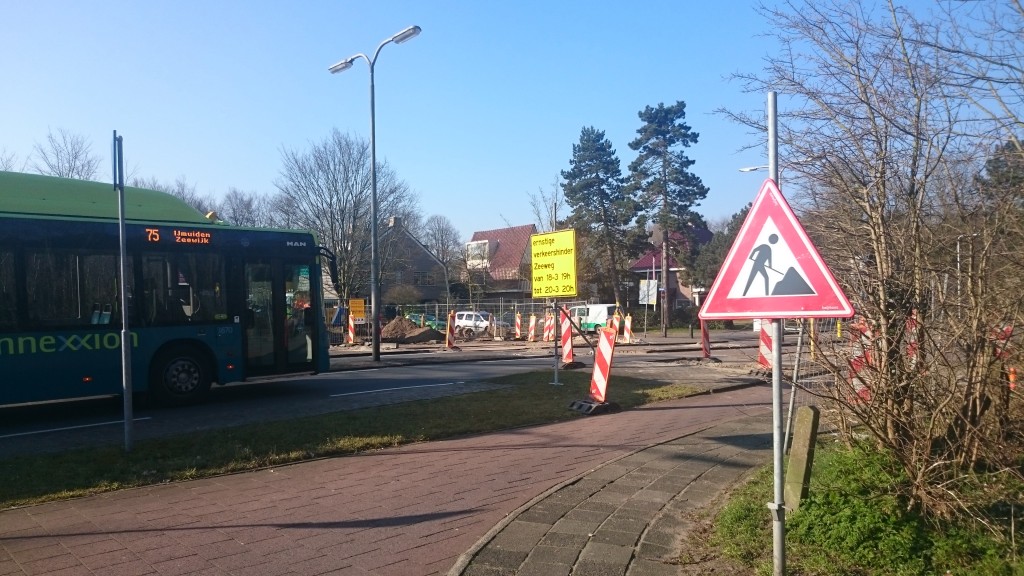 Kruising Zeeweg hele weekend dicht