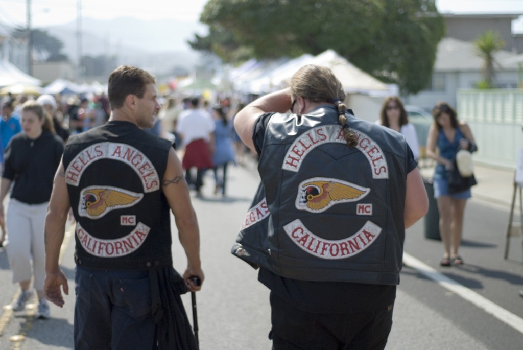 Hells Angels schoppen festivalgangers