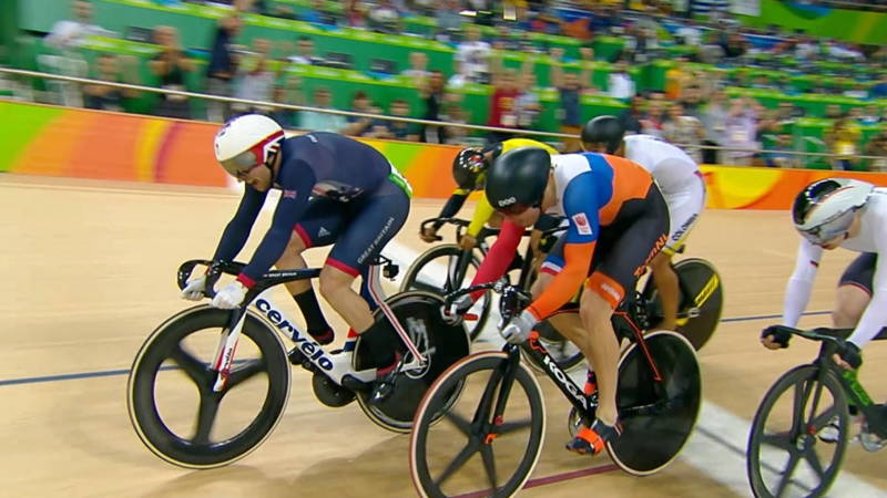 Zilver voor Matthijs Büchli in keirinfinale