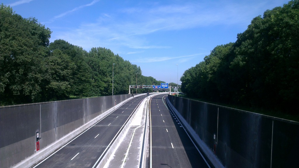 Nachtelijke verkeershinder Velsertunnel