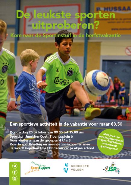 Sportinstuif tijdens de Herfstvakantie