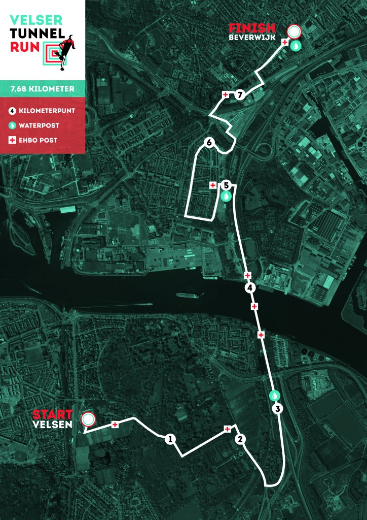 Parcours Velsertunnel Run is bekend
