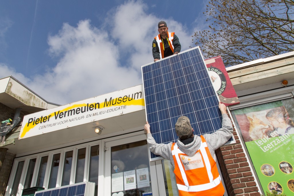 Zonnepanelen op het Pieter Vermeulen museum