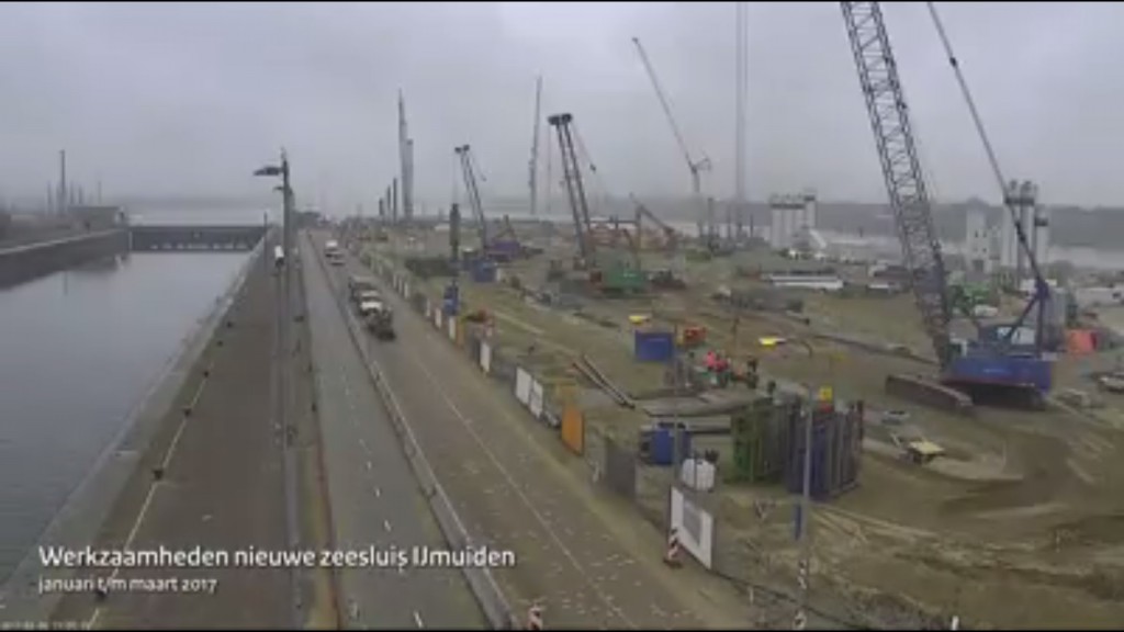 Timelapse nieuwe zeesluis