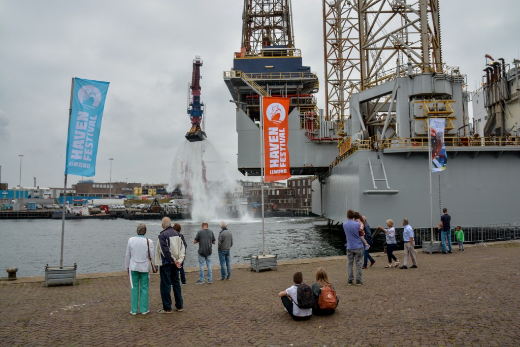 Festivalmarkt op het Havenfestival op de Trawlerkade