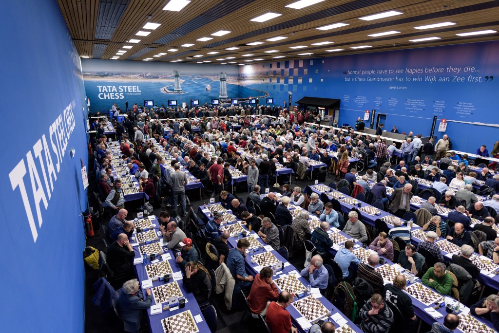 Grote belangstelling amateurs voor Tata Steel Chess Tournament