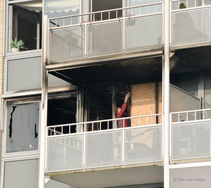 Grote brand in Velserbroekse flat