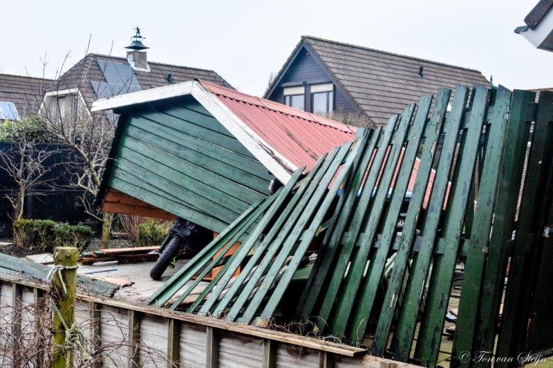 Ook in Velsen schade door zware storm