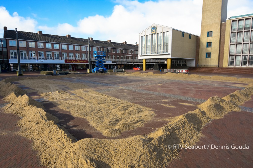 Schaatsbaan in de maak Plein 45
