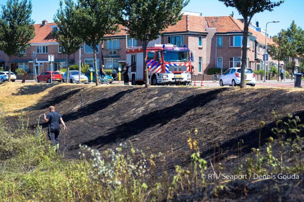Bermbrand bij Havenkade
