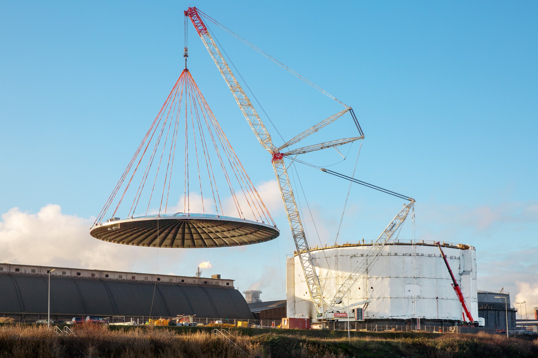 Dak op nieuwe Kooksgashouder bij Tata Steel