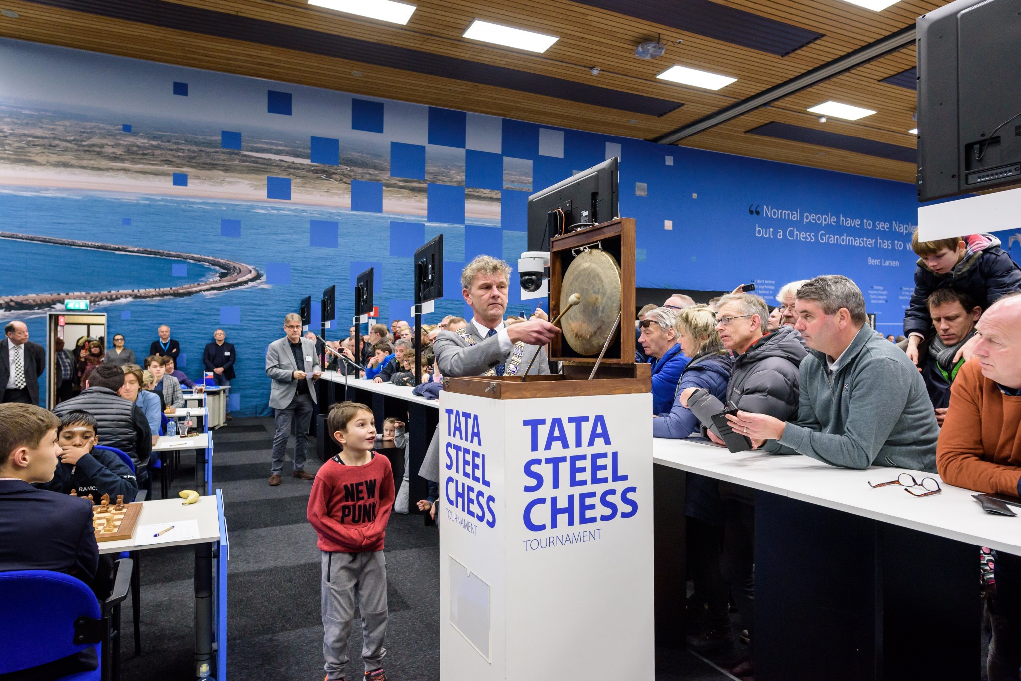 Topdrukte op Tata Steel Chess Tournament
