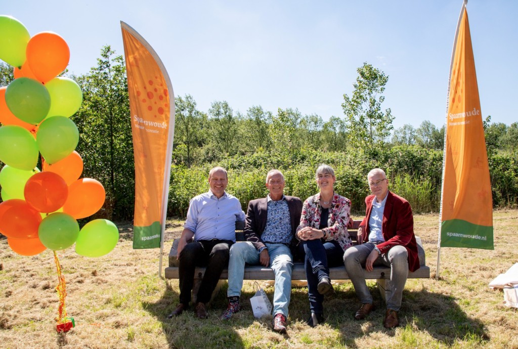 Bankje in Spaarnwoude voor Annette Baerveldt