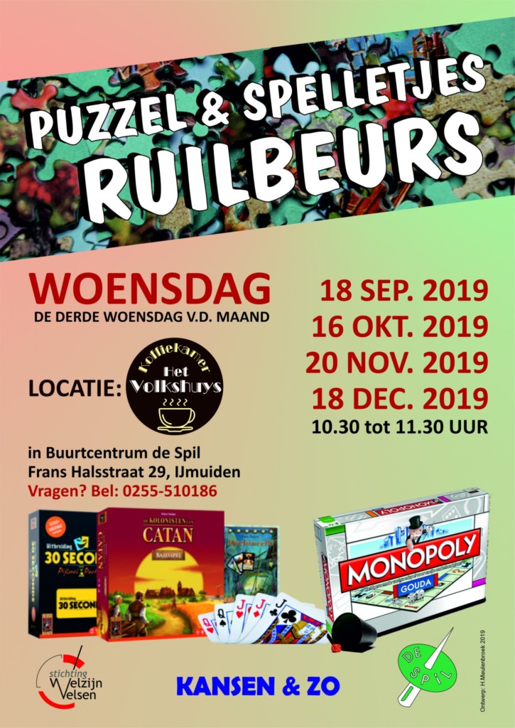 Puzzel- en spelletjesruilbeurs De Spil