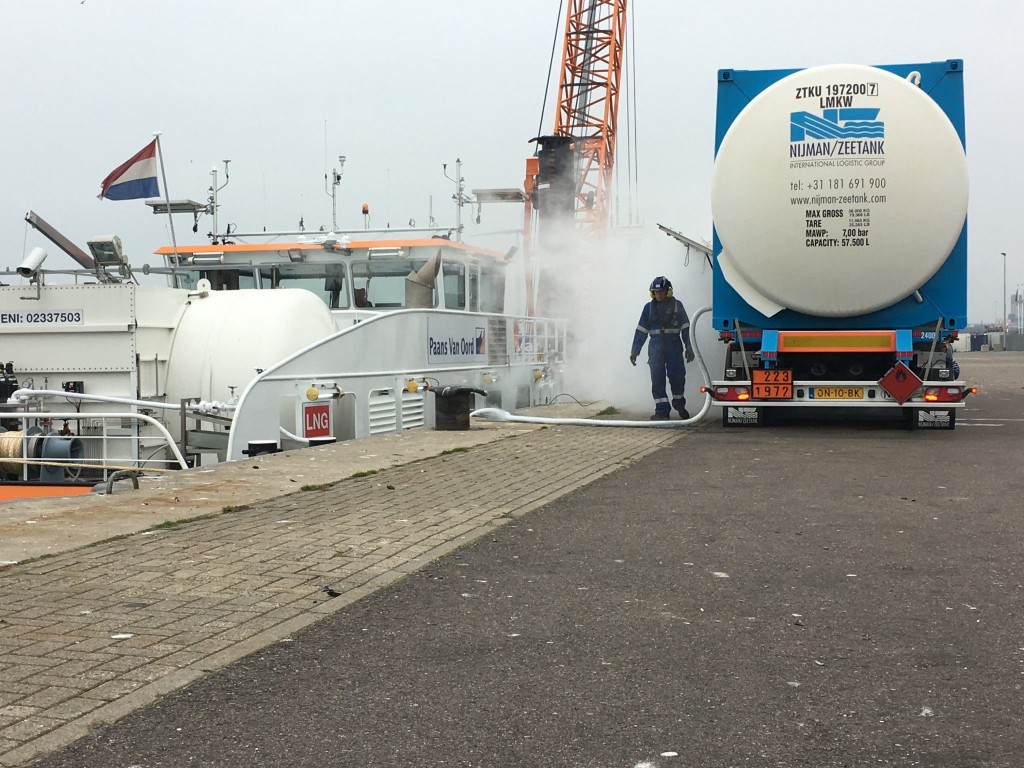 Eerste keer bunkeren met LNG in IJmuiden