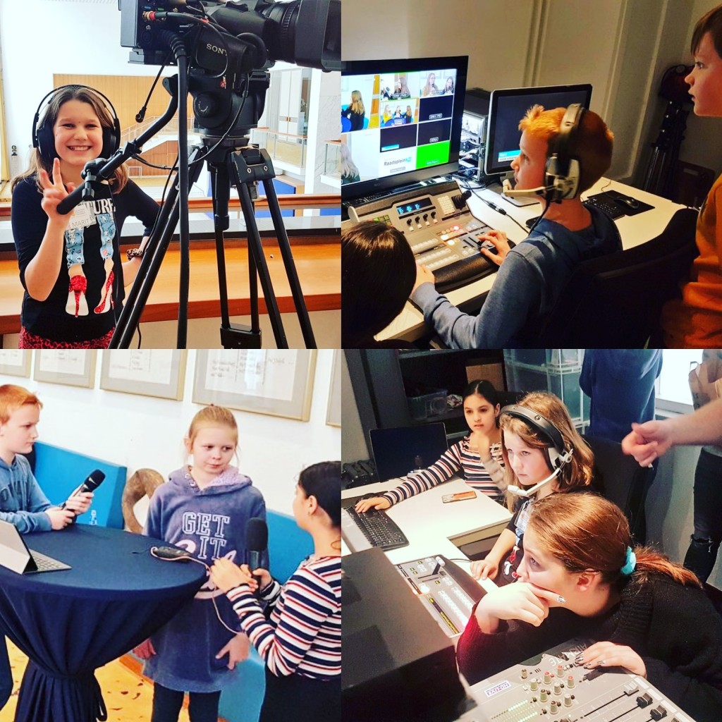 Junior Academy bezoekt Raadsplein TV