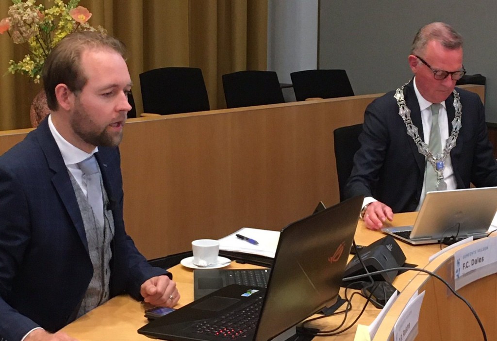 Raad Velsen werkt met Zoom