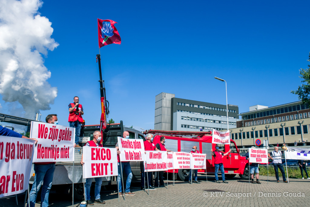 Groot toeterprotest bij Tata Steel