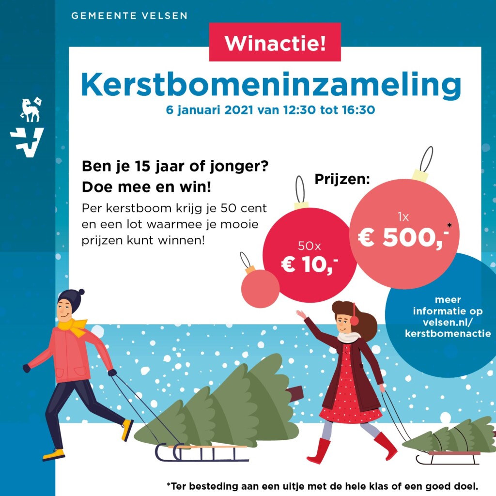 Kerstbomeninzameling in Velsen nieuwe vorm