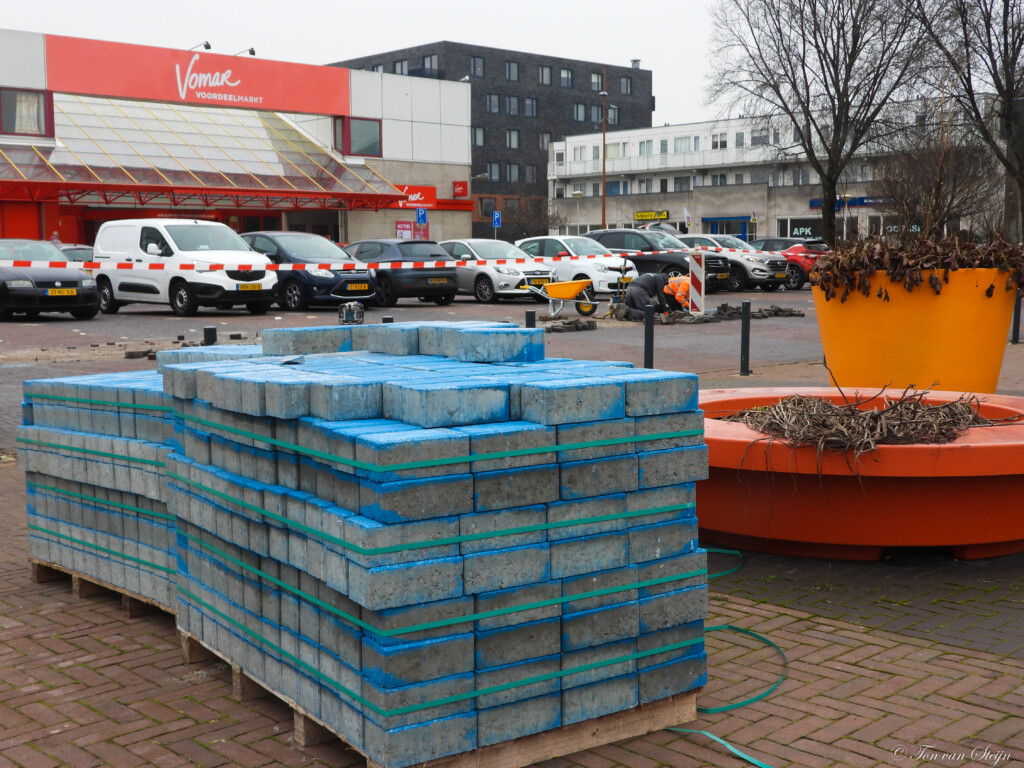 Blauwe zones Kennemerlaan worden klaargemaakt