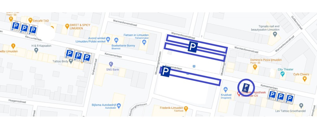 Nieuw voorstel instellen blauwe parkeerzone in de Kennemerlaan