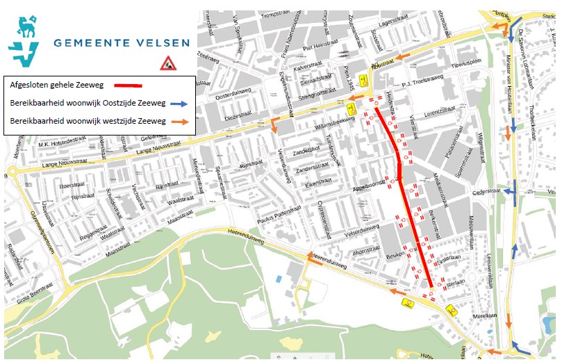 Ernstige verkeershinder Zeeweg in IJmuiden