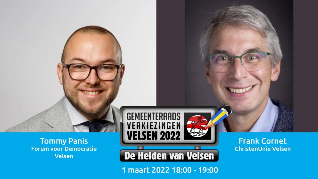Vanavond live interview met kandidaten gemeenteraadsverkiezingen Tommy Panis en Frank Cornet
