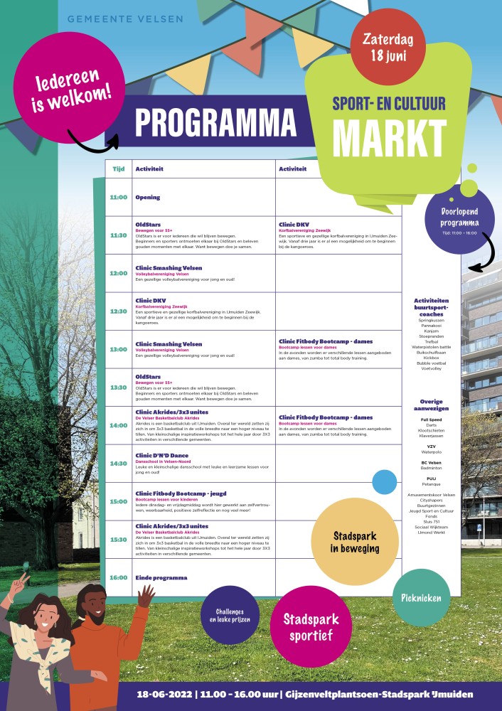 Dit weekend eerste Sport en Cultuurmarkt