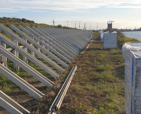 250m2 nieuwe zonnepanelen op het Forteiland