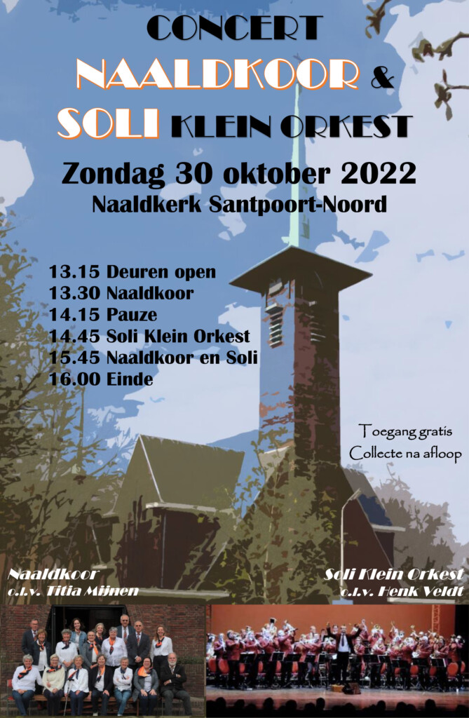 Viering 90 jaar Naaldkerk met Naaldkoor en SOLI orkest