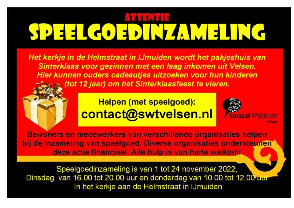 Sinterklaasactie voor gezinnen met klein inkomen