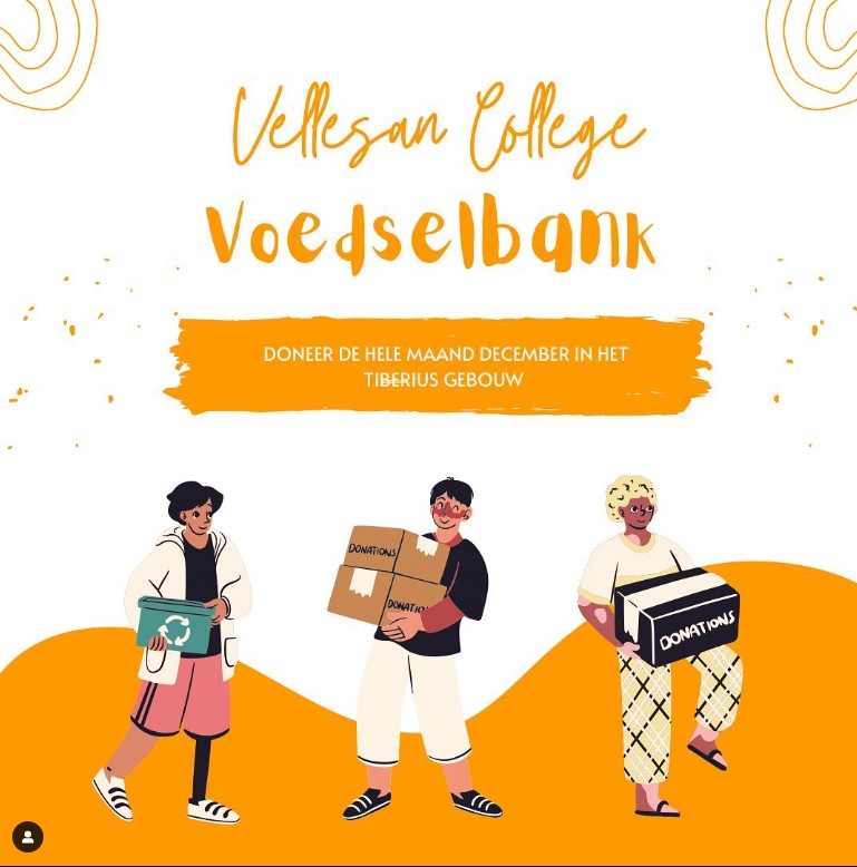 Leerlingen Vellesan zamelen in voor Voedselbank