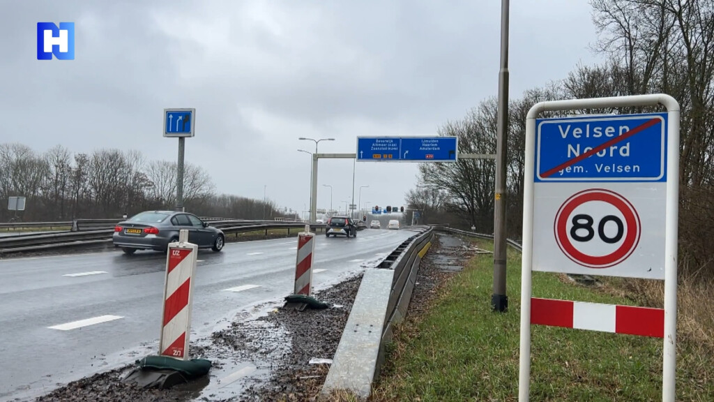 Toegangsweg Beverwijk en Velsen-Noord over Velsertraverse slibt tijdelijk nóg verder dicht
