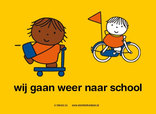 We gaan weer naar school – opgelet!