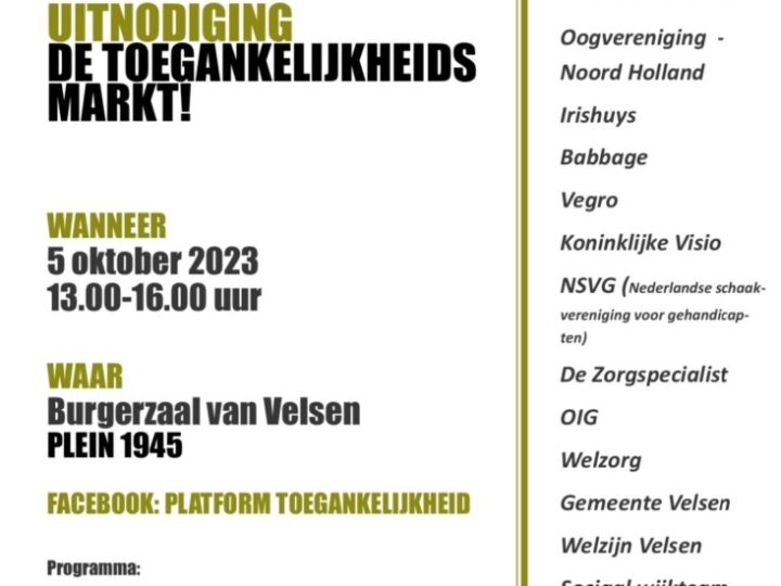 Toegankelijkheidsmarkt voor iedereen